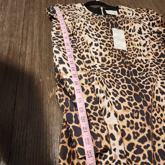 Tuckernuck x India Hicks Leopard Domino Dress NWT Brown Med - Picture 6 of 8